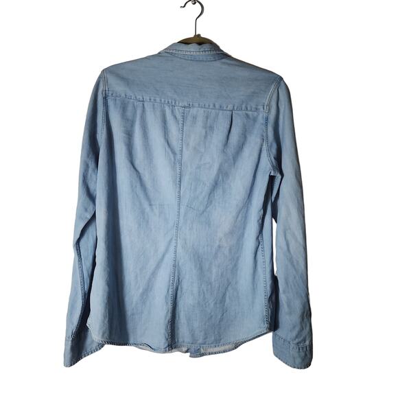 Frank & Eileen Sky Blue Button-Up Blouse - Picture 2 of 7